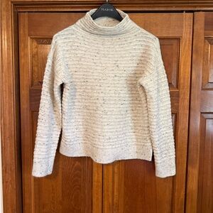 Madewell Mock Neck Cream Sweater